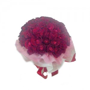 hand buket mawar merah 60 kuntum harga 750 ribu