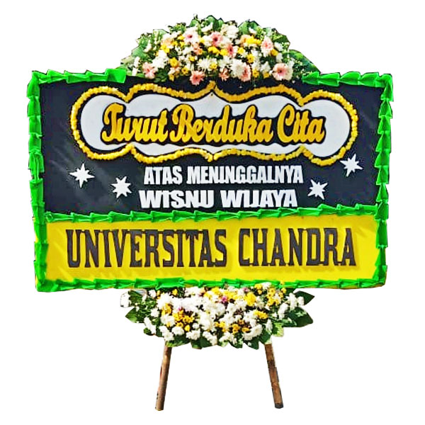 bunga papan duka cita atas meninggalnya harga 500 ribu universitas chandra
