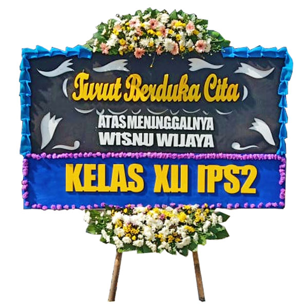 bunga papan turut berduka cita atas meninggalnya harga 500 ribu kelas XII IPS2