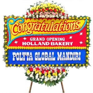 bunga papan jakarta congratulations grand opening holland bakery harga 500 ribu toko bunga murah
