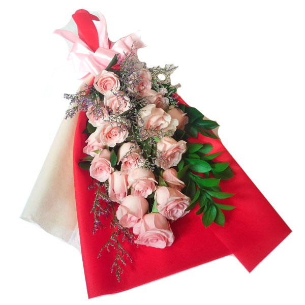 buket mawar pink merah muda tissue merah harga 430 ribu