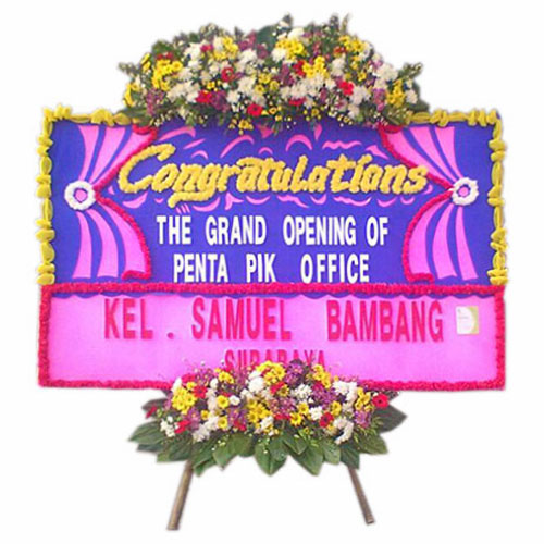 bunga papan murah jakarta ucapan congratulations the grand opening penta PIK