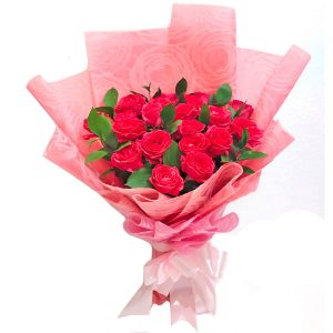 buket bunga mawar pink fanta murah harga 450 ribu
